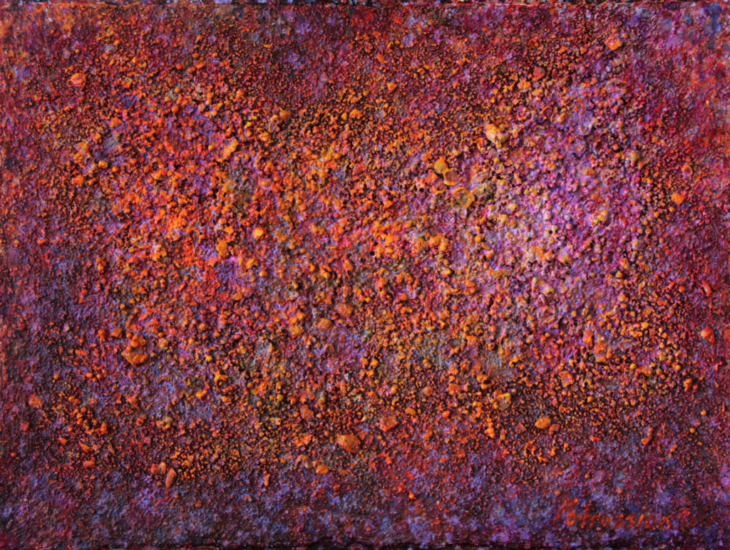 Abstract painting Vibrations of universe N13 by Ararat Petrossian