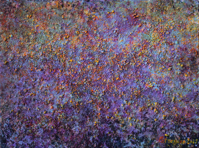 Abstract painting Vibrations of universe N15 by Ararat Petrossian
