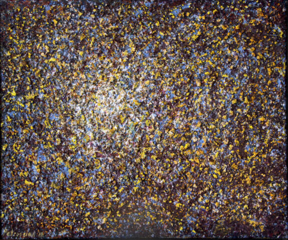 Abstract painting Vibrations of universe Sparkles of infinity by Ararat Petrossian